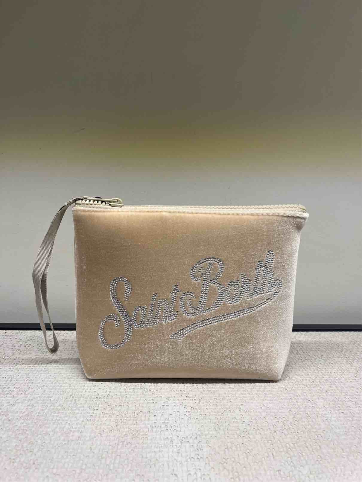 ALINE VELVET BEIGE STRASS
