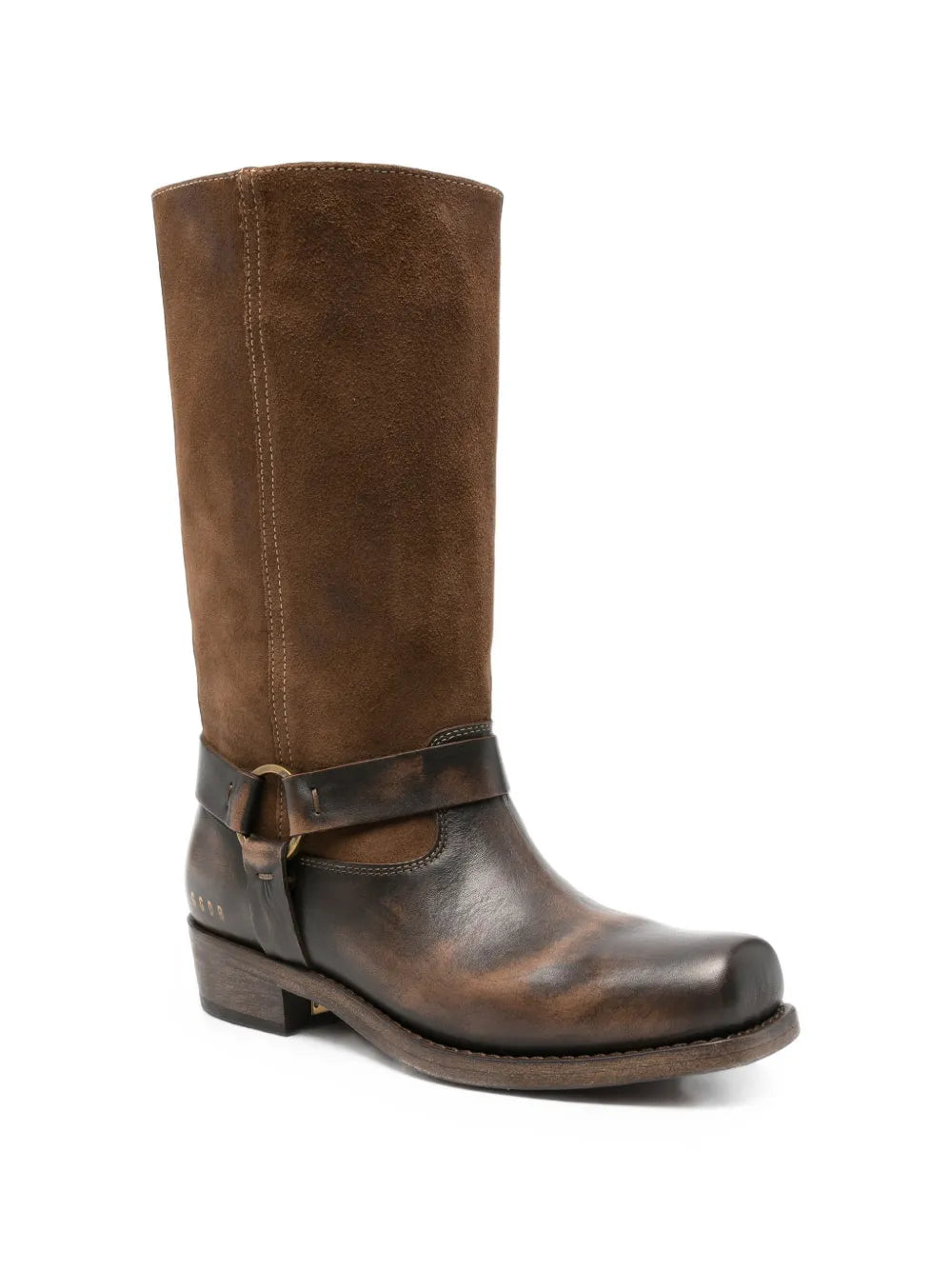 GOLDEN GOOSE STIVALE VISSUTO BROWN