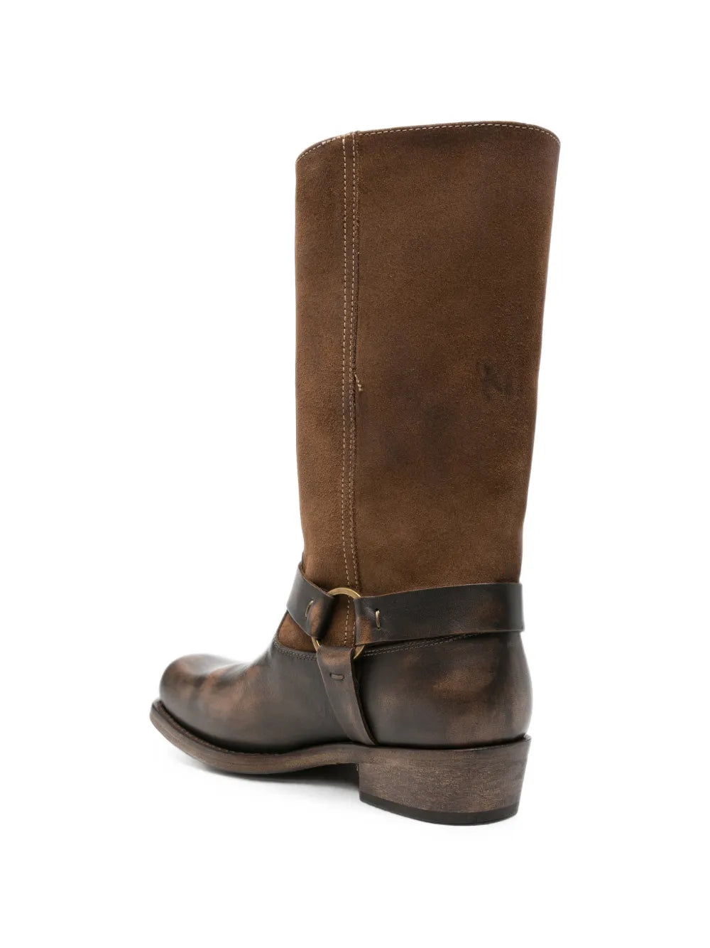 GOLDEN GOOSE STIVALE VISSUTO BROWN
