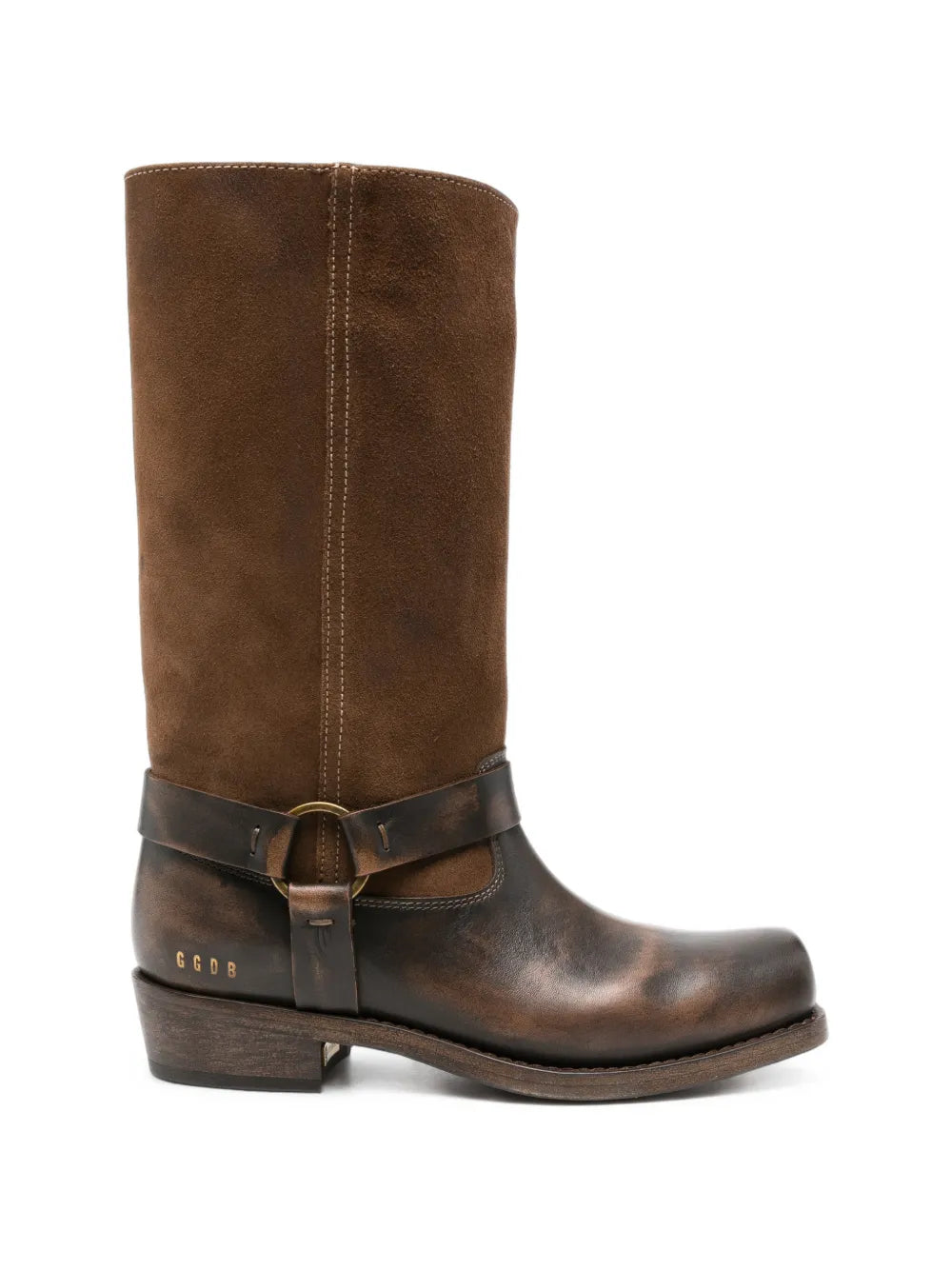 GOLDEN GOOSE STIVALE VISSUTO BROWN
