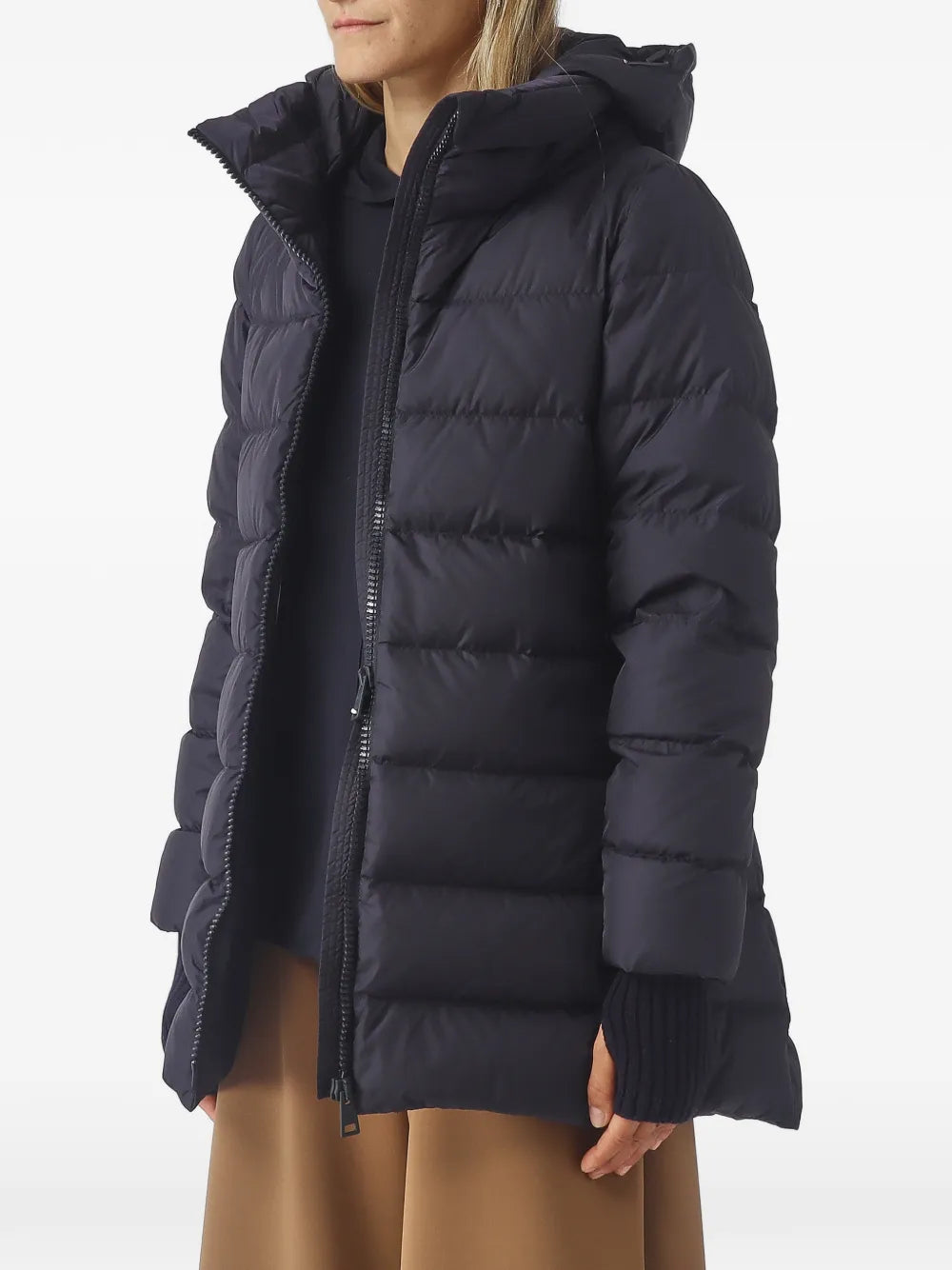 HERNO PIUMINO MEDIO CAPPUCCIO BLU