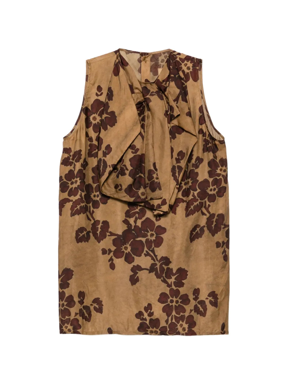 UMA WANG BLUSA STAMPA FIORI MUSTARD