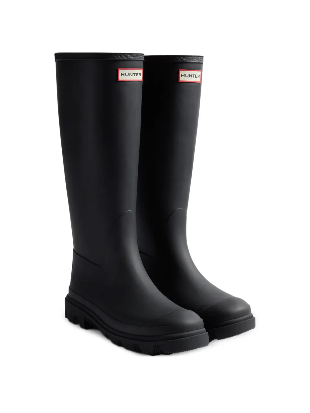 HUNTER STIVALE DOWNPOUR  WELLINGTON ALTO  BLACK