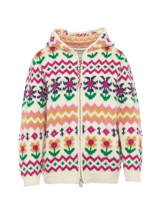 FRANTIC CARDIGAN ZIP JASMINE MULTICOLOR