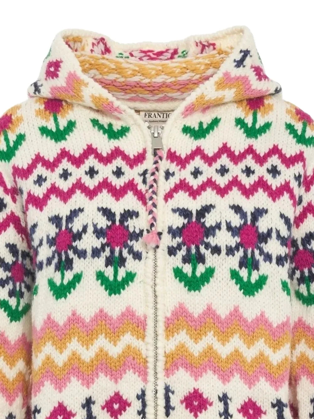 FRANTIC CARDIGAN ZIP JASMINE MULTICOLOR