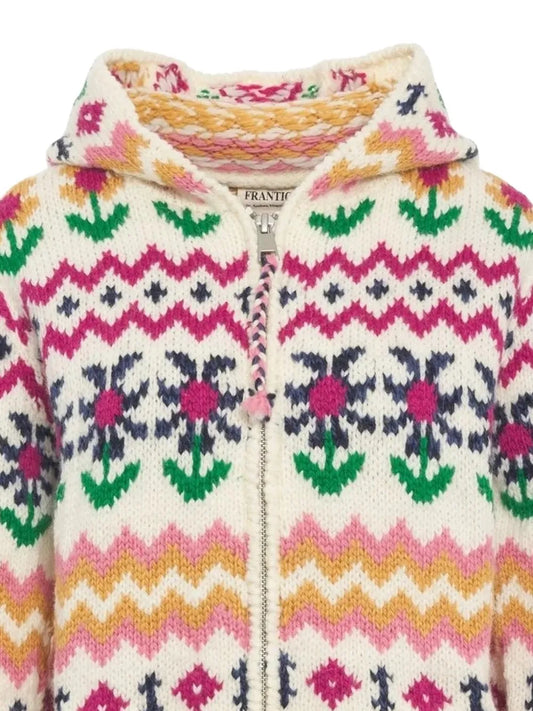 FRANTIC CARDIGAN ZIP JASMINE MULTICOLOR
