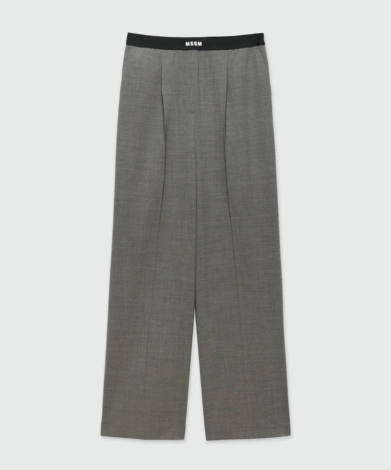 MSGM PANTALONE GREY
