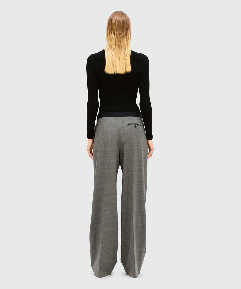 MSGM PANTALONE GREY