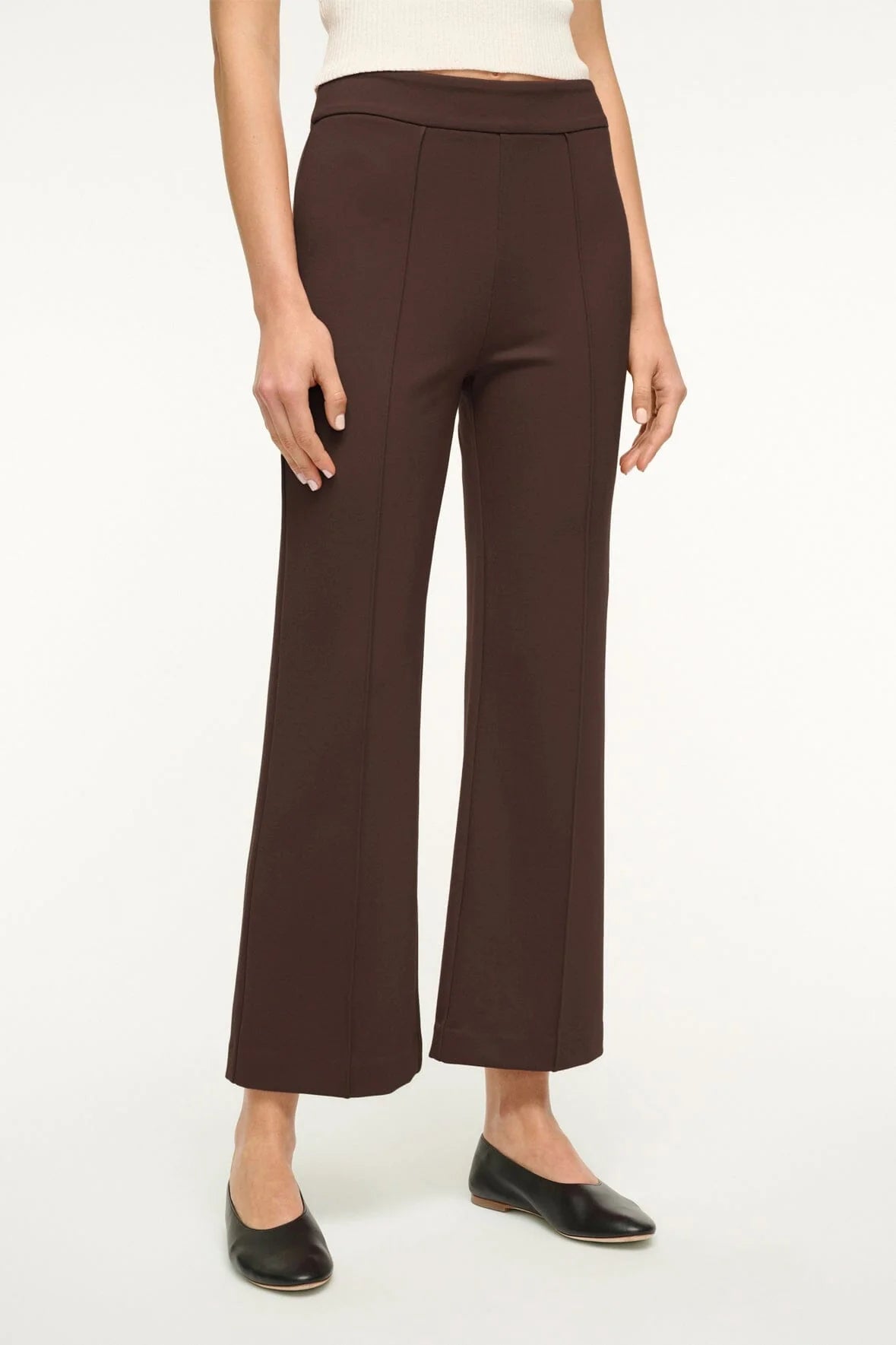 STAUD PANTALONE KNACK DARK CHOCOLATE