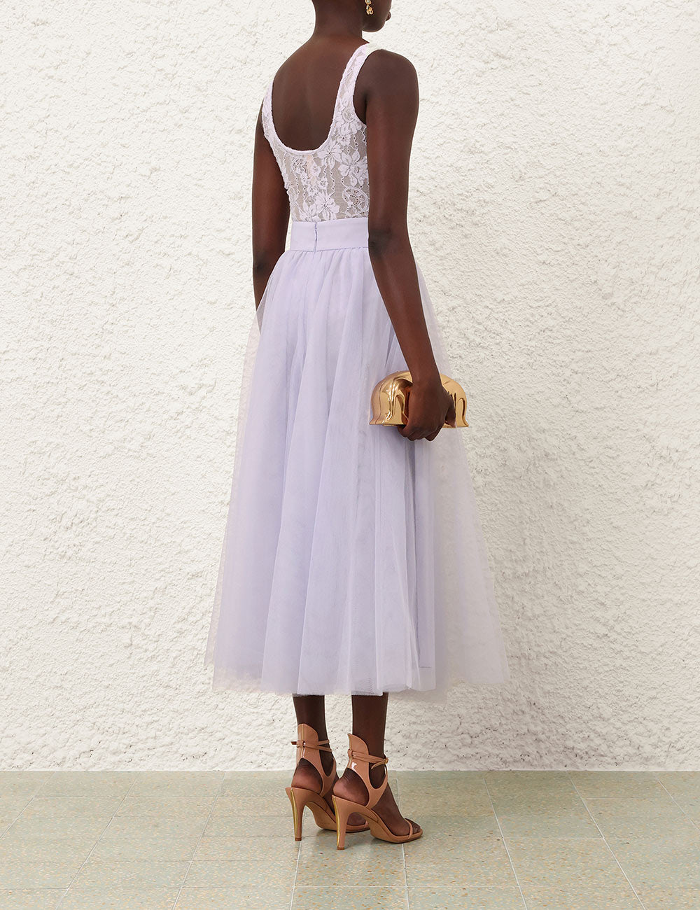 ZIMMERMANN GONNA TULLE LILAC
