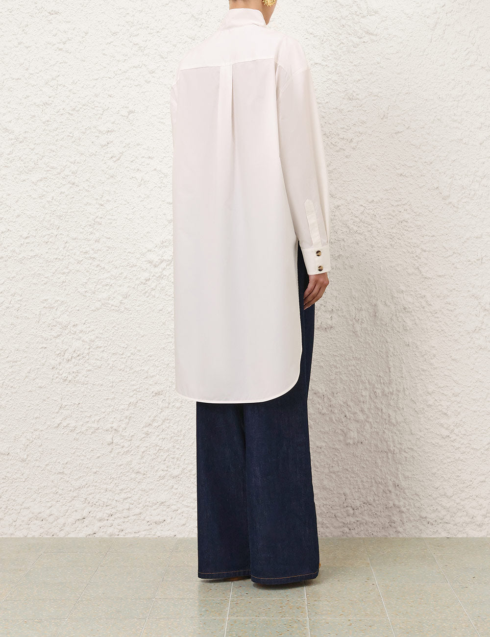 ZIMMERMANN CAMICIA OVERSIZED IVORY