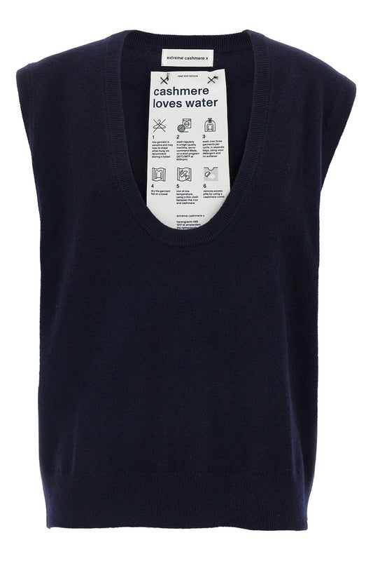 EXTREME CASHMERE GILET N.423 LORD NAVY