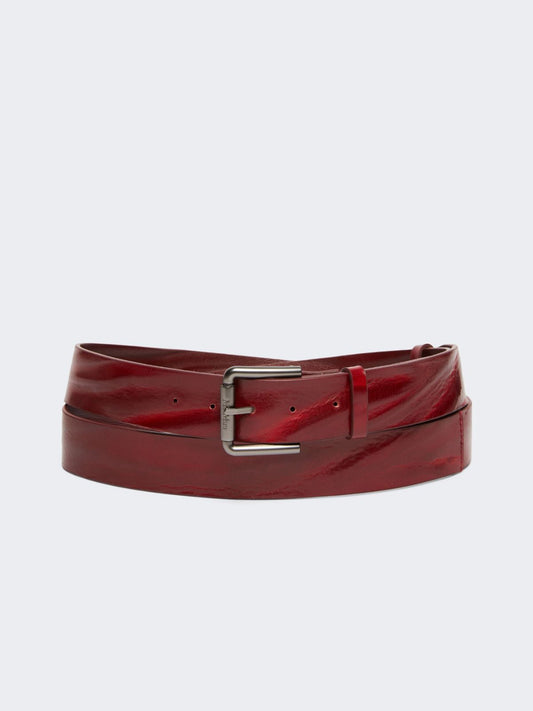 MAX MARA SFILATA CINTURA BUCKLE40X ROSSO