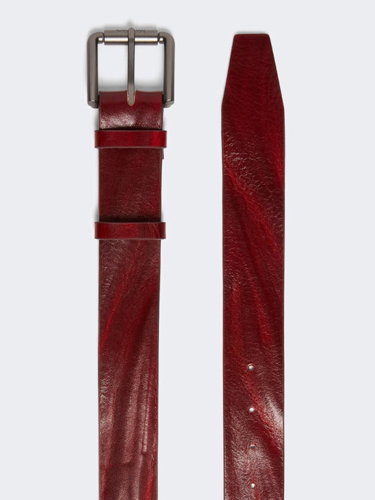 MAX MARA SFILATA CINTURA BUCKLE40X ROSSO