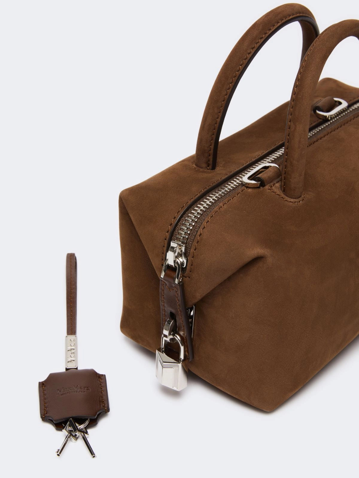 MAX MARA BORSA HOLDALLSSUED CIOCCOLATO