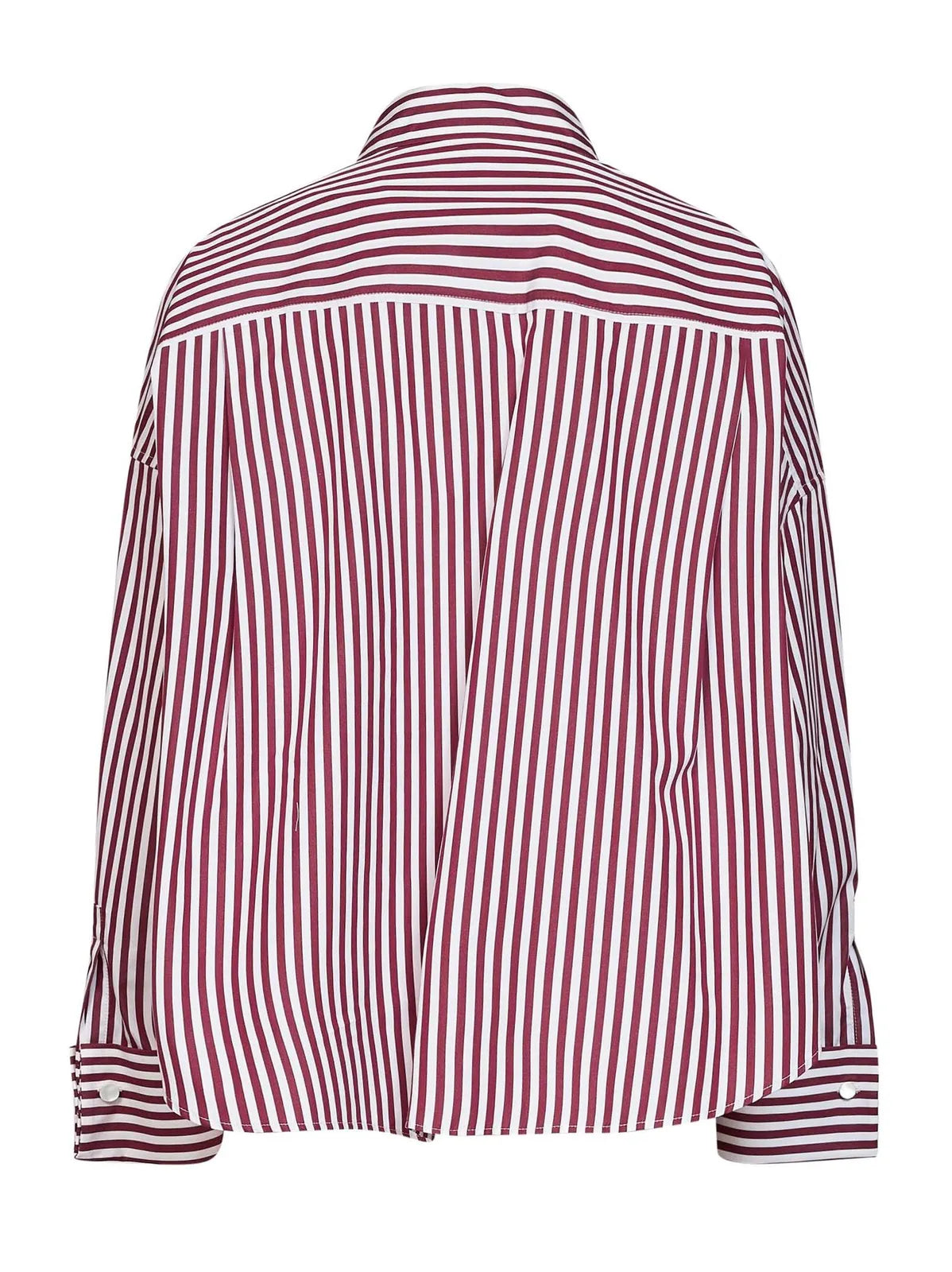 WEEKEND  MAX MARA CAMICIA OVATTA RIGA ROSSA