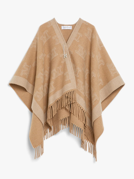 MAX MARA PONCHO FRINE CAMMELLO