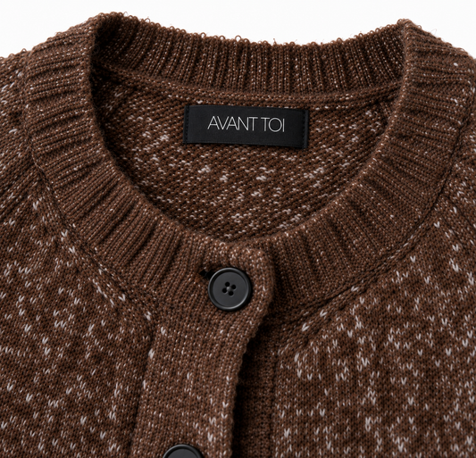 AVANT TOI CARDIGAN YAK BROWN