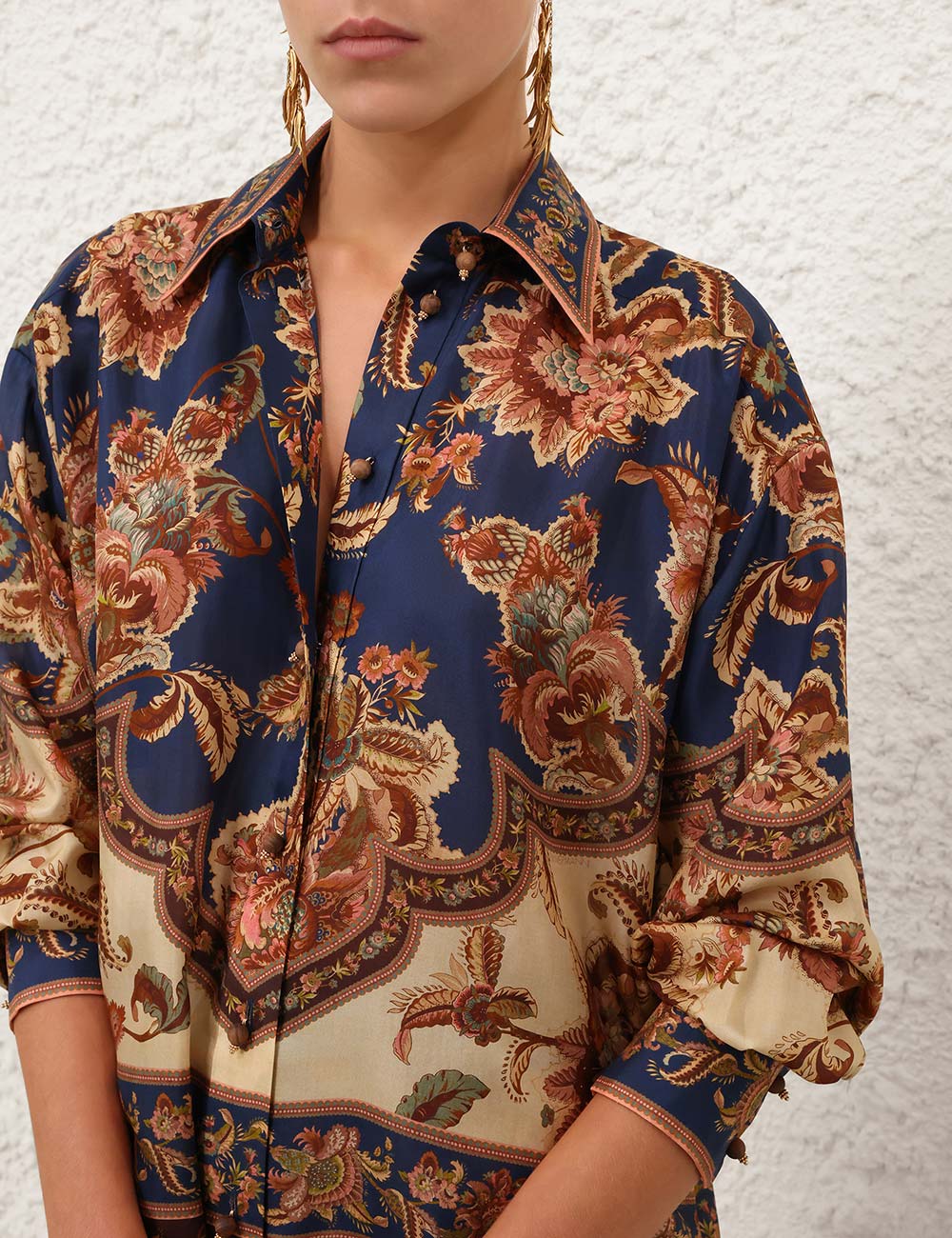 ZIMMERMANN CAMICIA ASTER NAVY