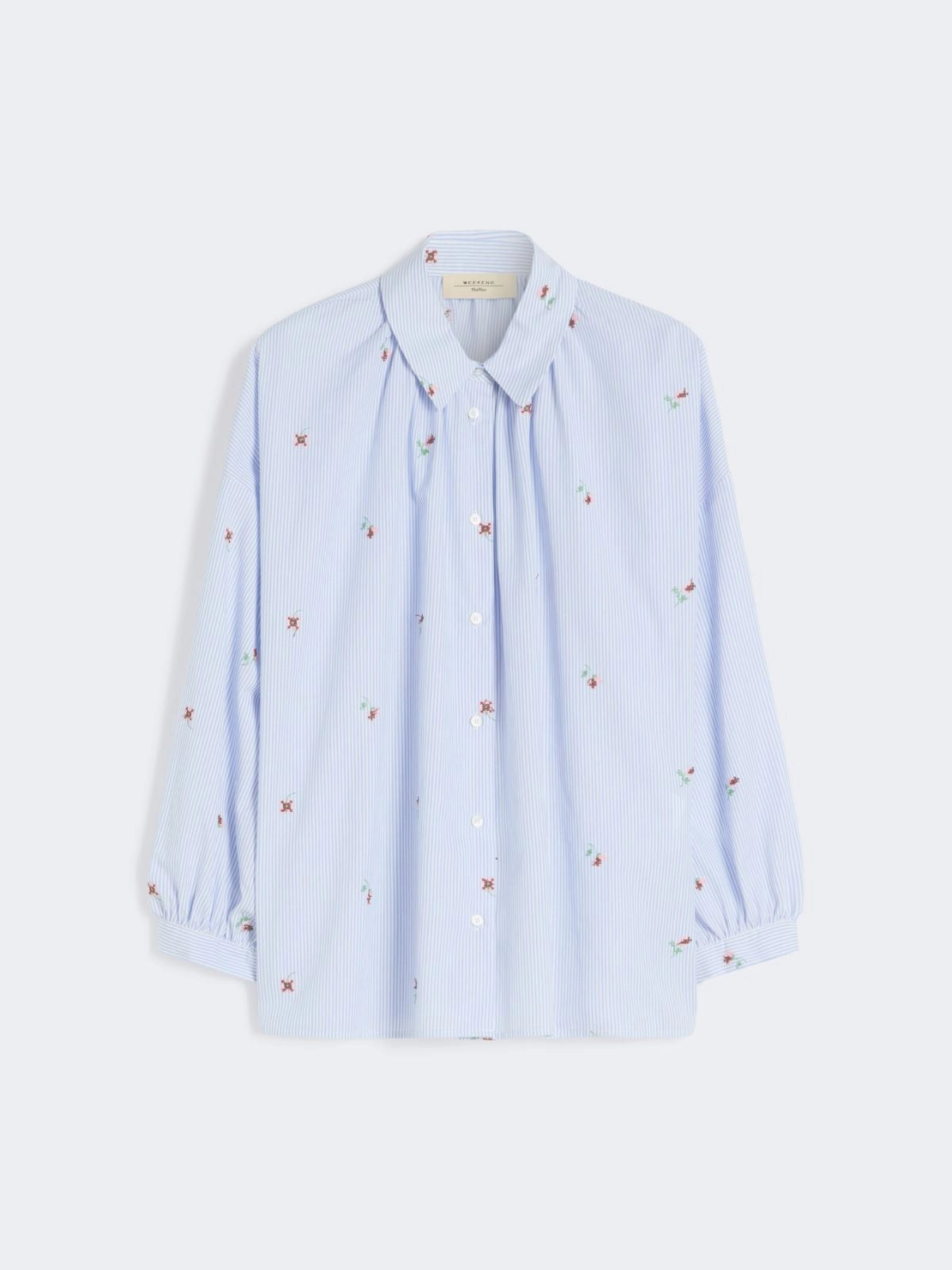 WEEKEND MAX MARA CAMICIA BUTTERFLY RICAMI ROSE
