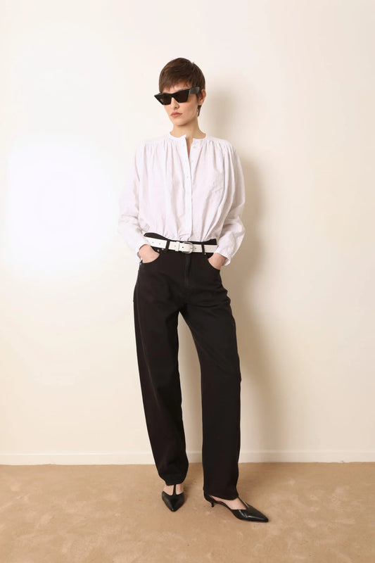 LAURENCE BRAS CAMICIA CIGAR WHITE