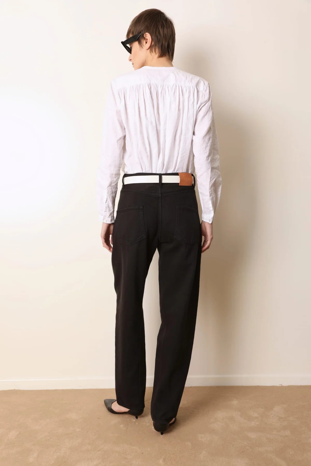 LAURENCE BRAS CAMICIA CIGAR WHITE