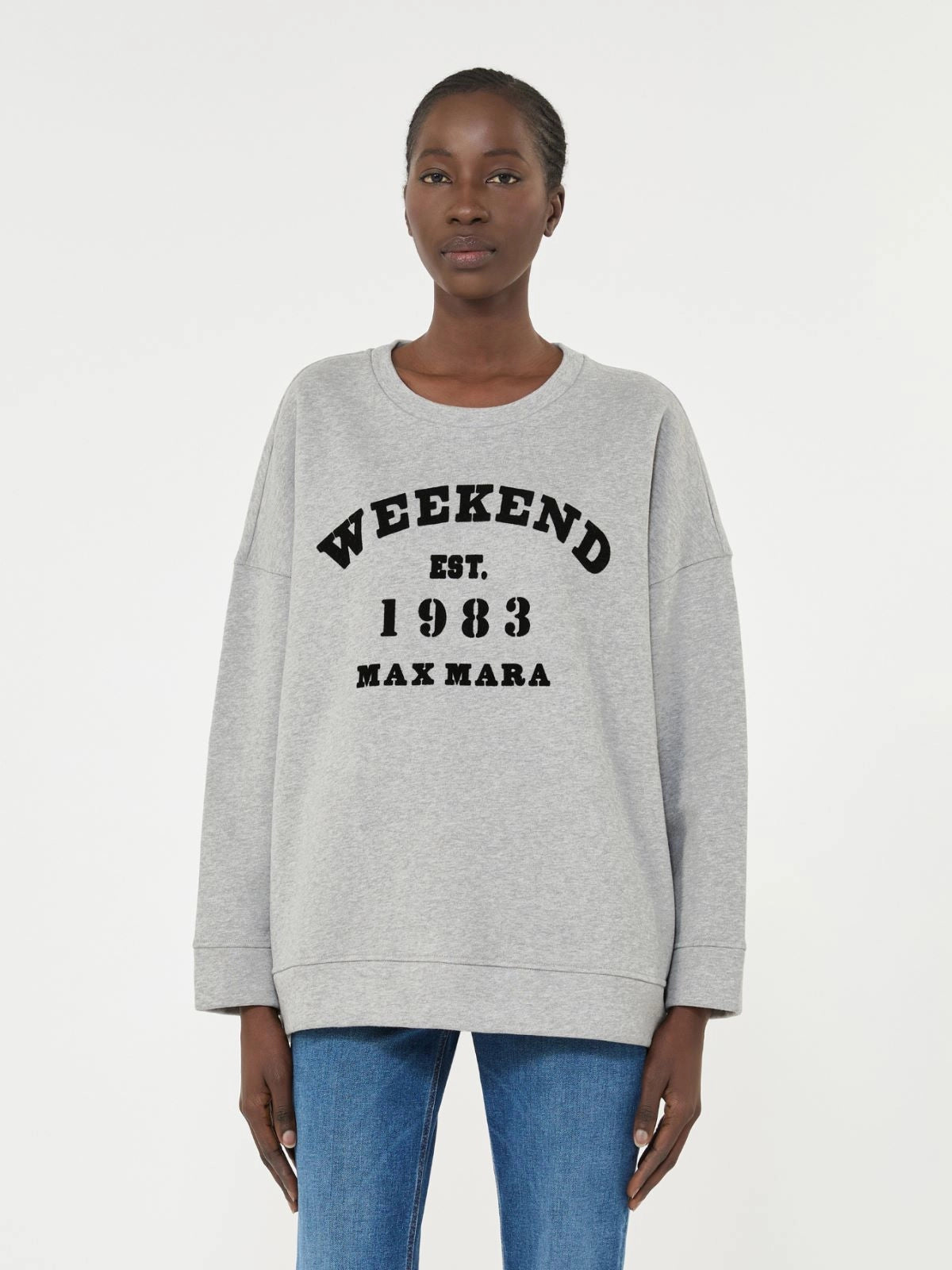 WEEKEND MAX MARA FELPA GOMMOSO GRIGIA