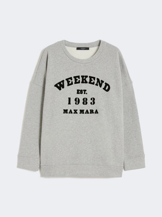WEEKEND MAX MARA FELPA GOMMOSO GRIGIA