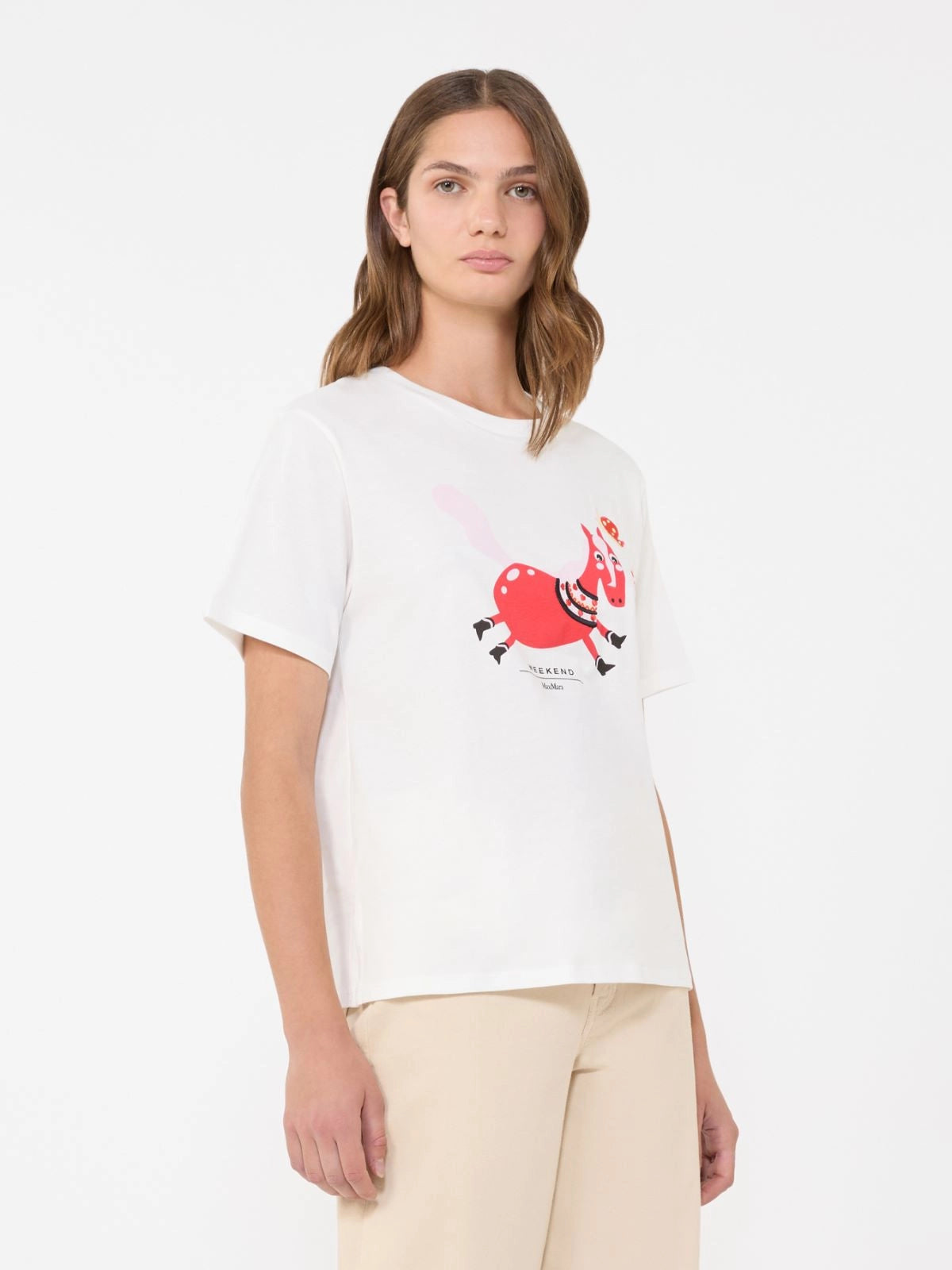WEEKEND MAX MARA T-SHIRT WEST OFF WHITE