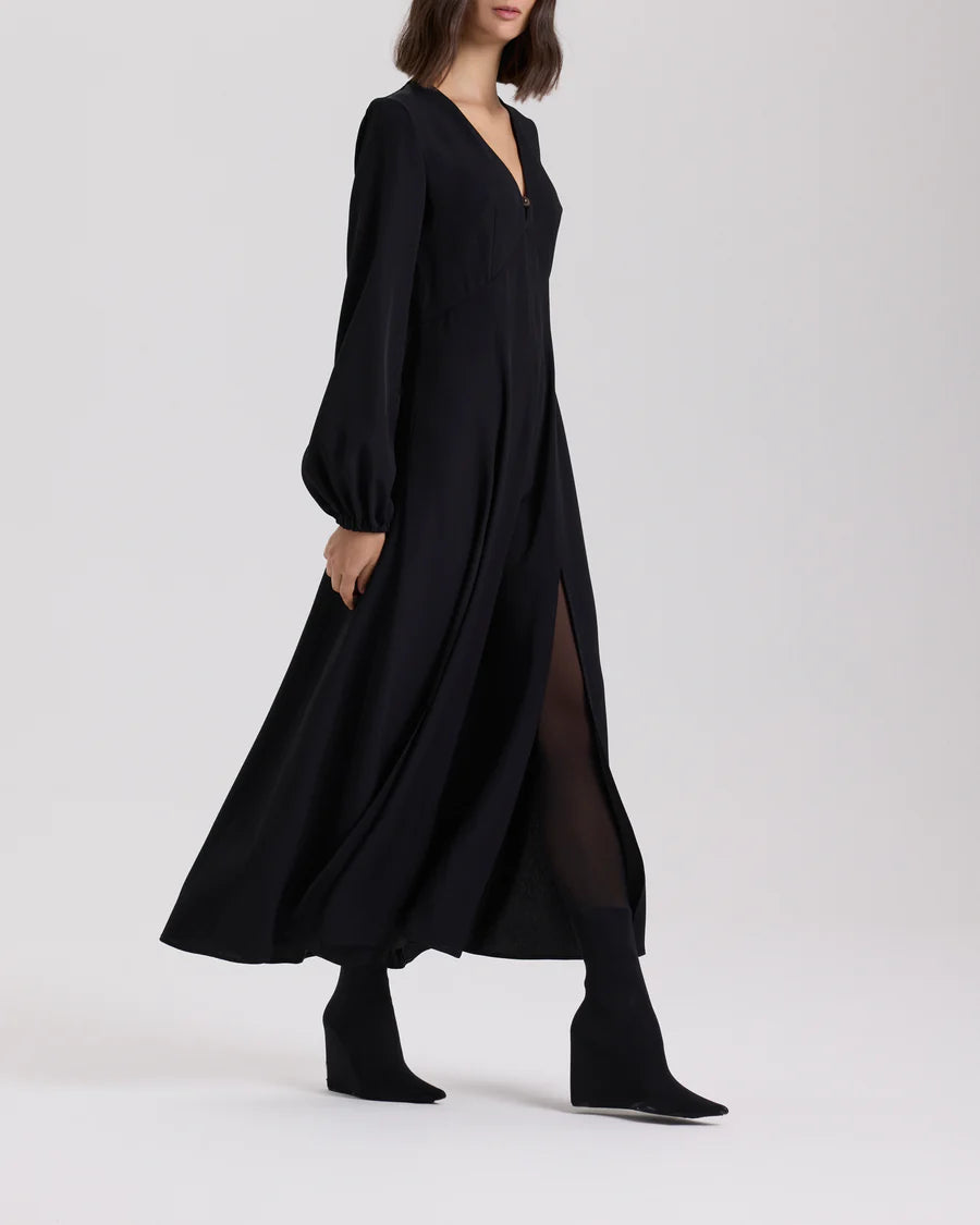 RAQUEL DINIZ ABITO NEW IOANNA VELLUTO BLACK