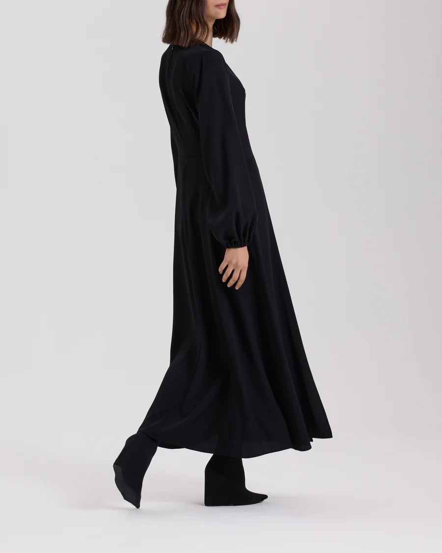 RAQUEL DINIZ ABITO NEW IOANNA VELLUTO BLACK