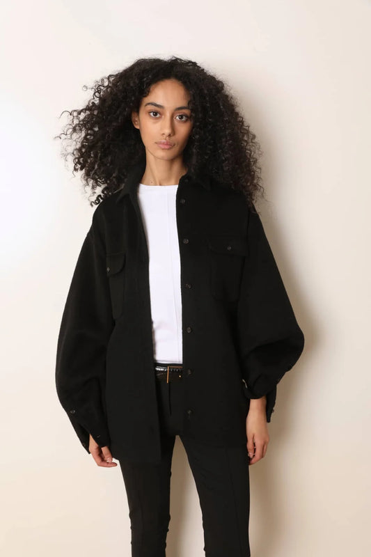 LAURENCE BRAS GIACCA CAMPAGNE BLACK