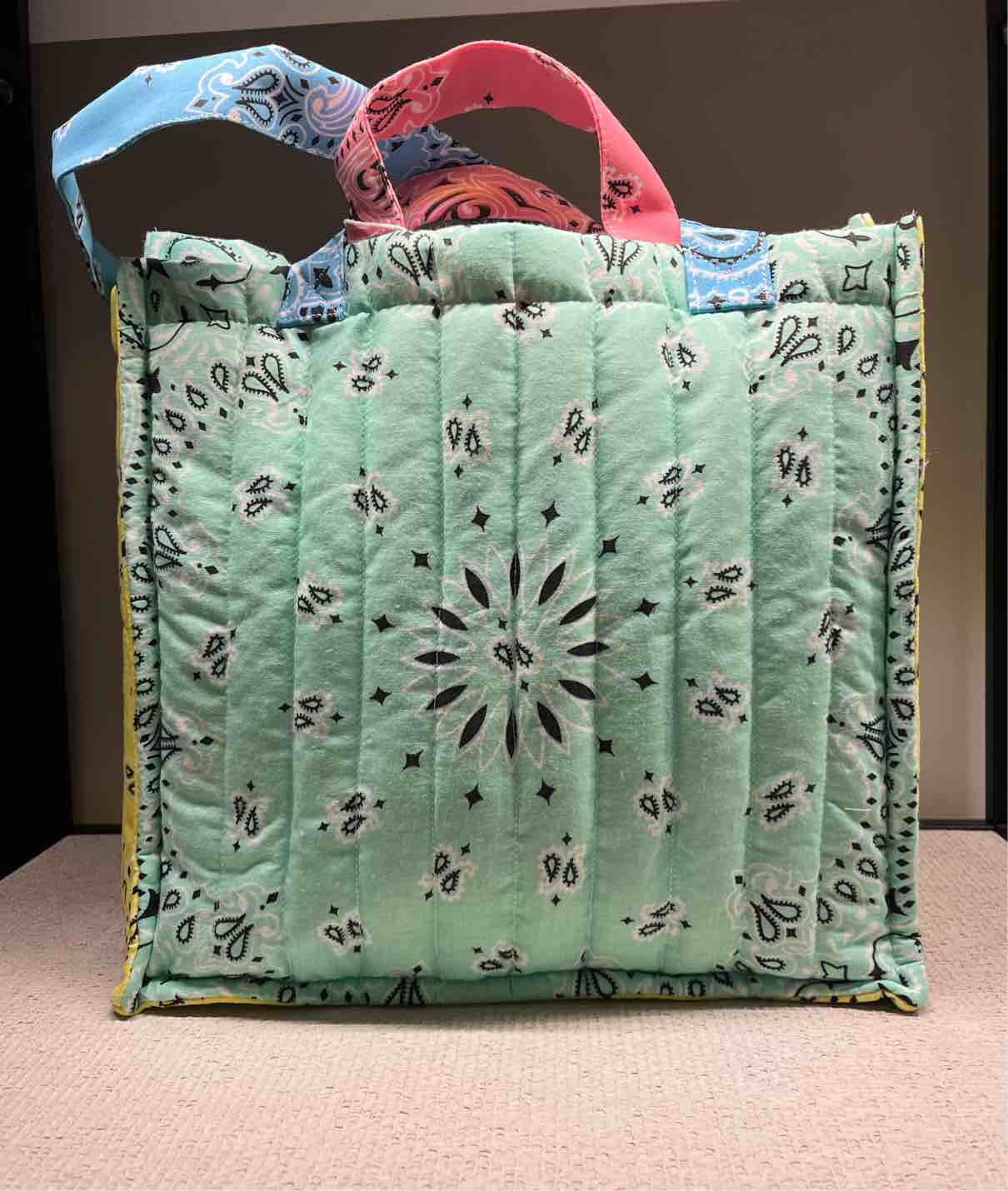 CALL IT BY YOUR NAME BORSA CABAS MIDDLE "LOVE" MINT