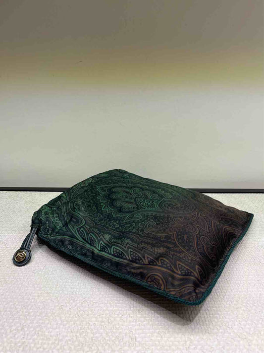 ETRO BORSA POUCH NYLON VERDE