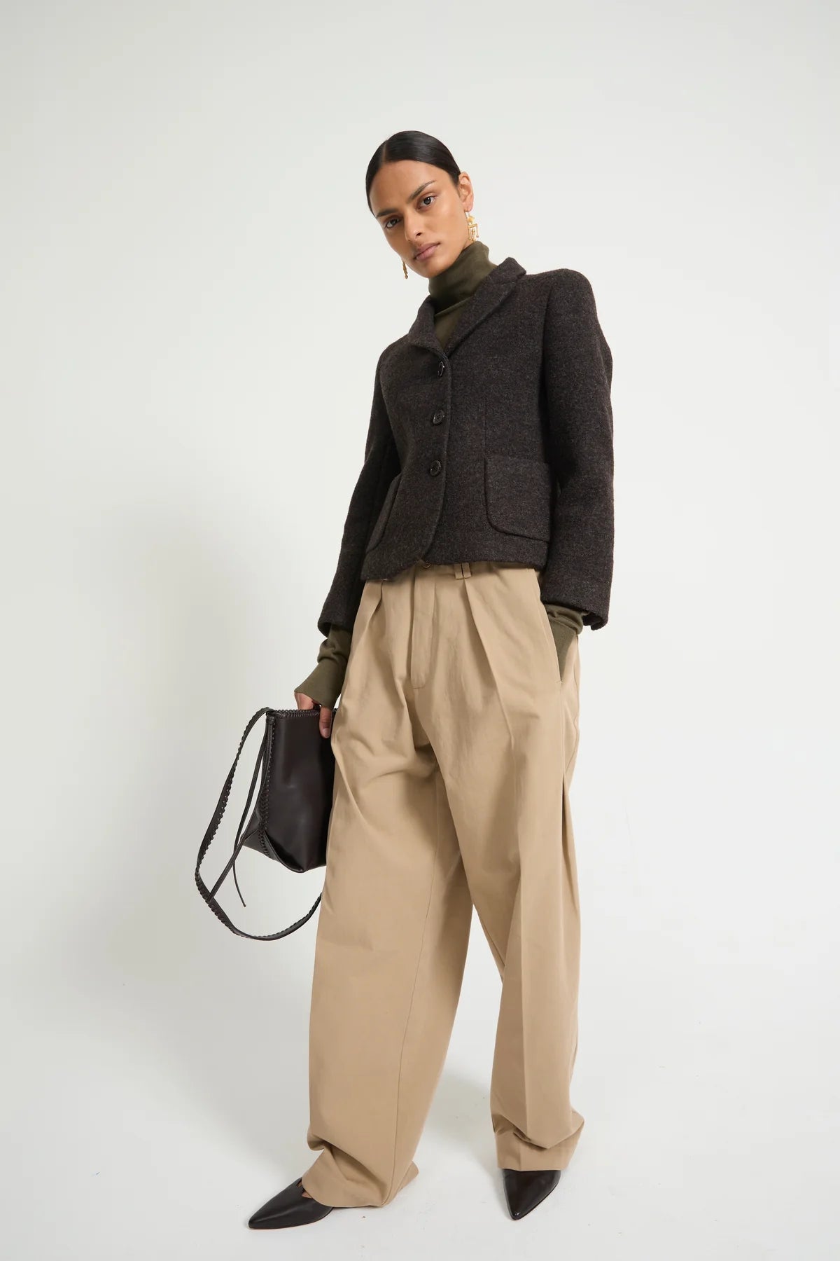 LAURENCE BRAS GIACCA BROWN