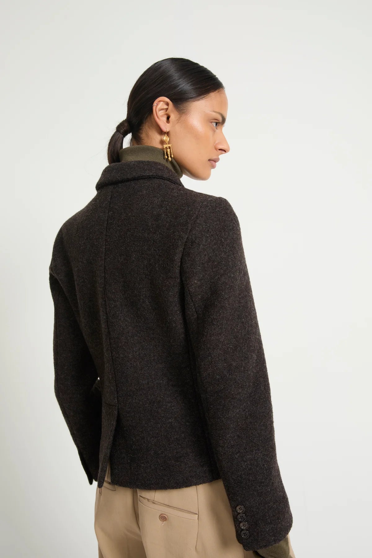 LAURENCE BRAS GIACCA BROWN