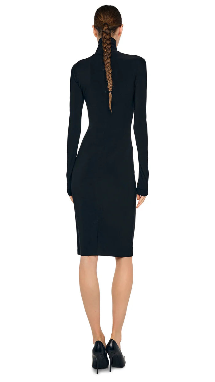NORMA KAMALI ABITO MIDI  M/LUNGA BLACK