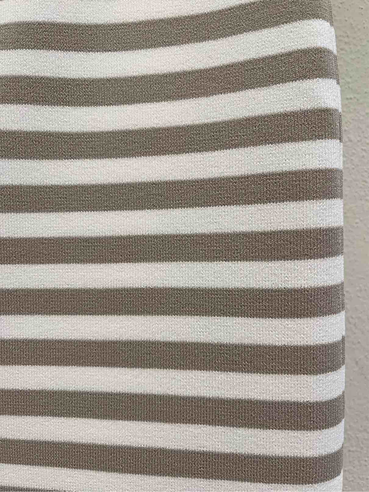 MAX MARA GONNA GENNAIO RIGHE ECRU