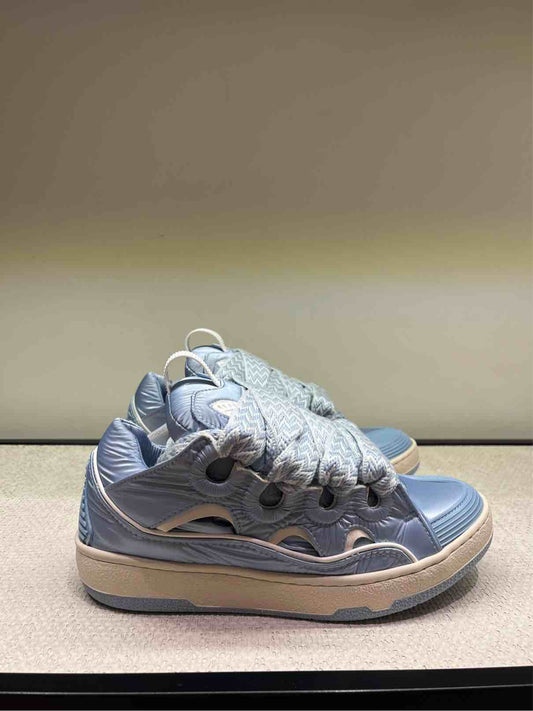 LANVIN SNEAKERS CURB NYLON LIGHT BLUE