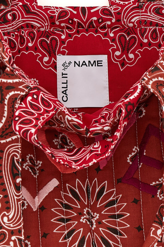 CALL IT BY YOUR NAME BORSA CABAS MIDDLE "LOVE" RED