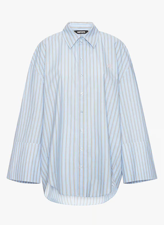 ROTATE CAMICIA RIGHE HYDRANGEA