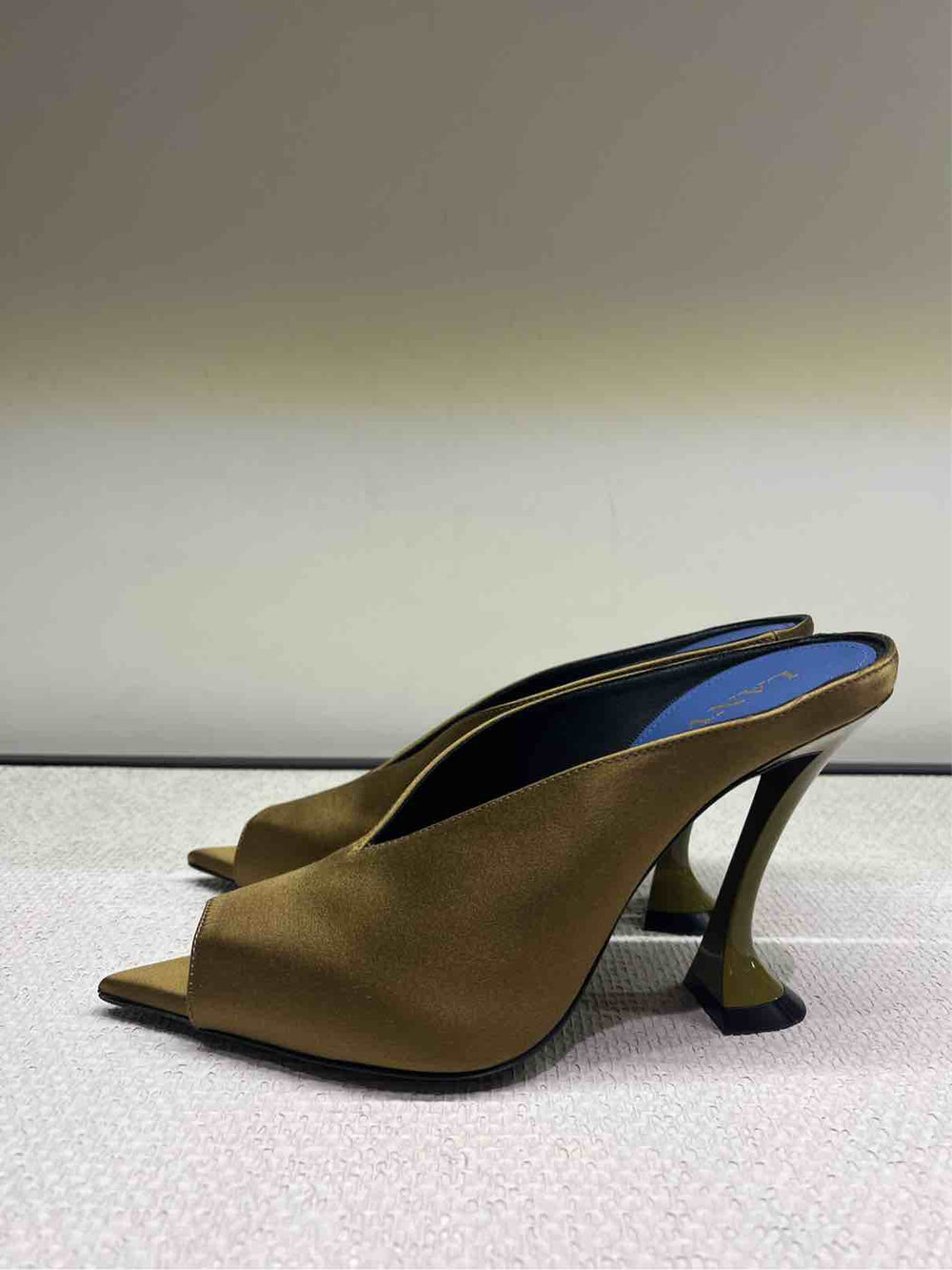 LANVIN MULE MIDNIGHT STEP  GOLDEN BROWN