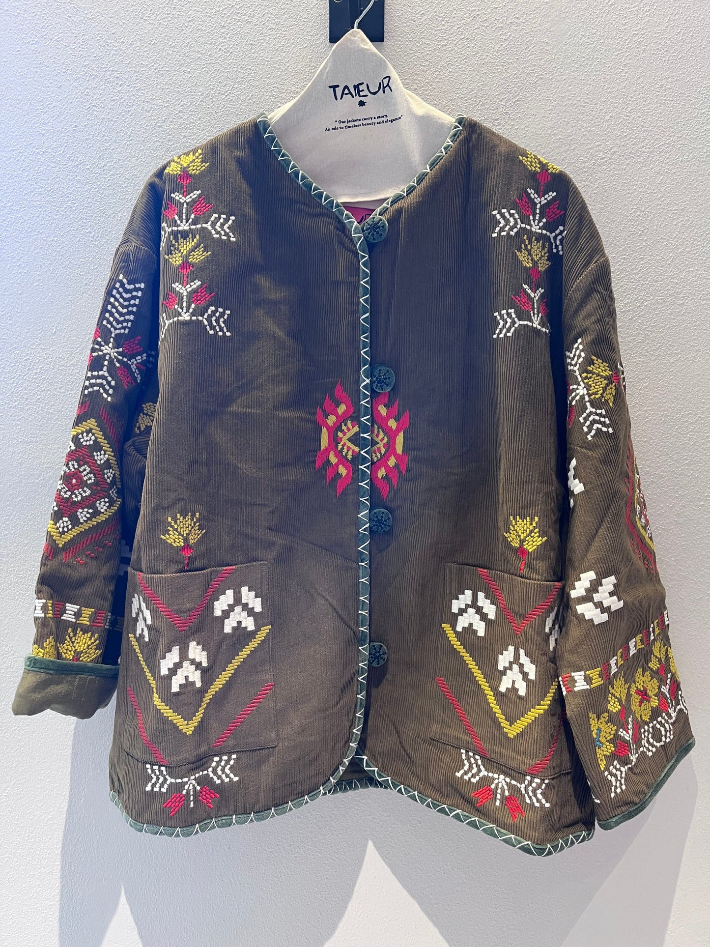 TAIEUR GIACCA DINA AZEL VERDE