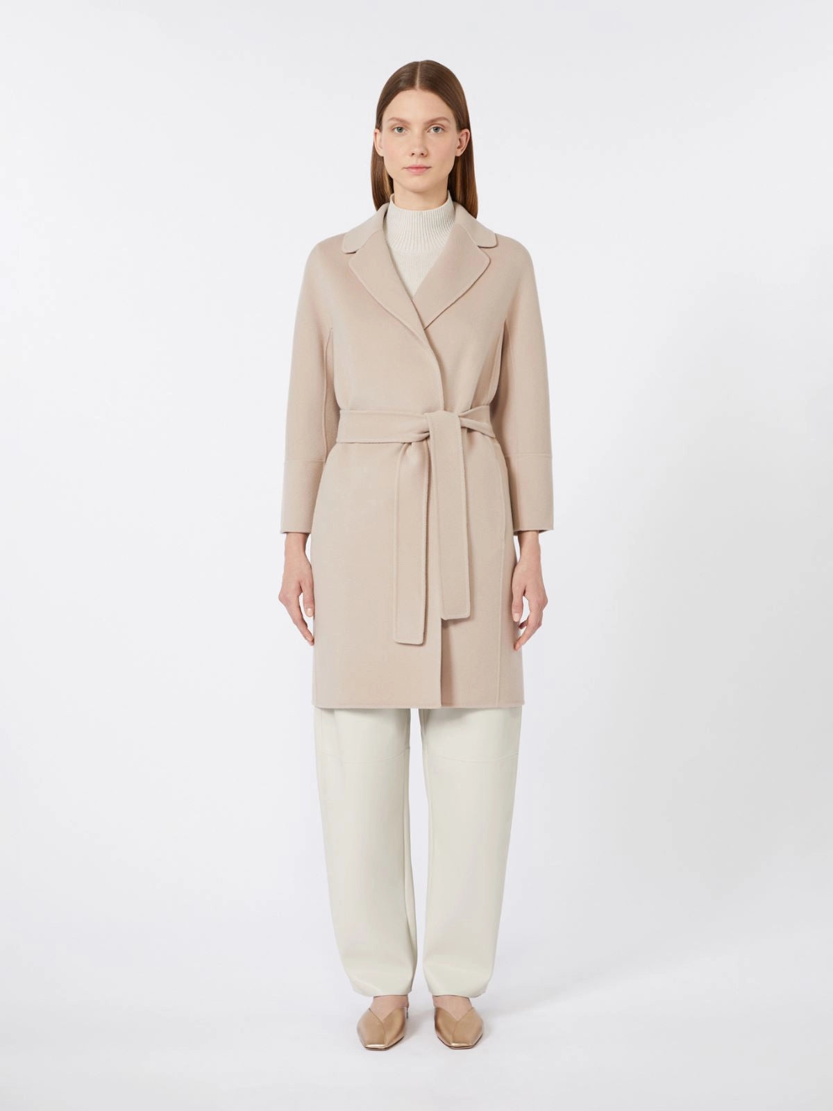 'S MAX MARA CAPPOTTO ARONA PINK POWDER