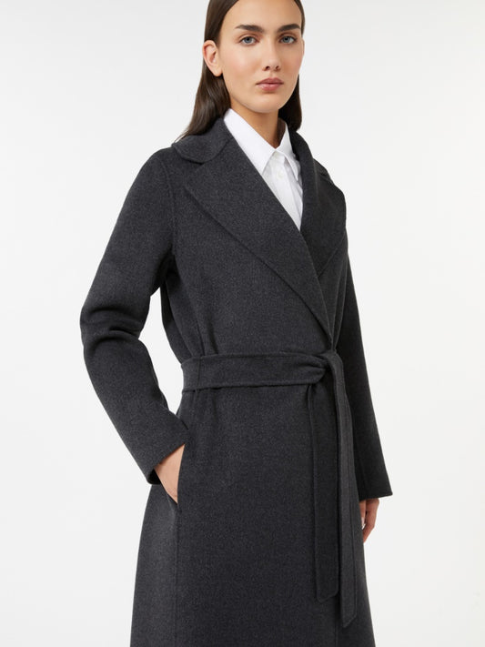 'S MAX MARA CAPPOTTO POLDO DARK GREY