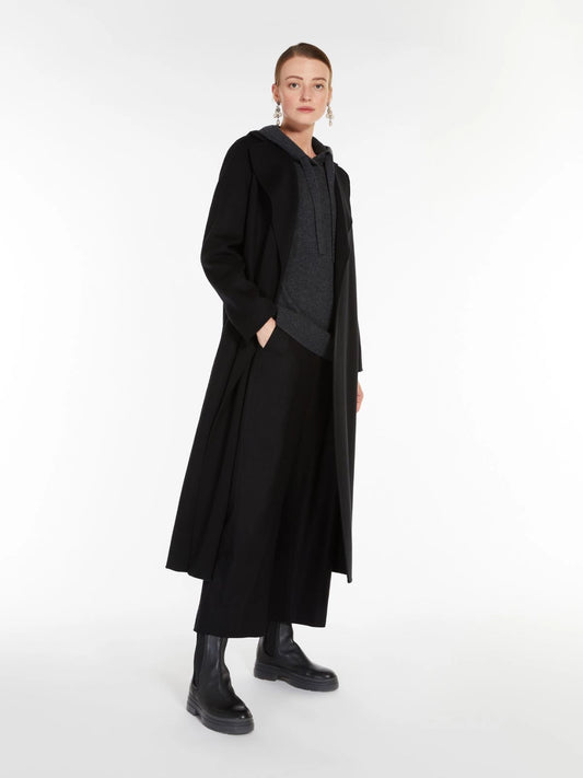 'S MAX MARA CAPPOTTO POLDO NERO