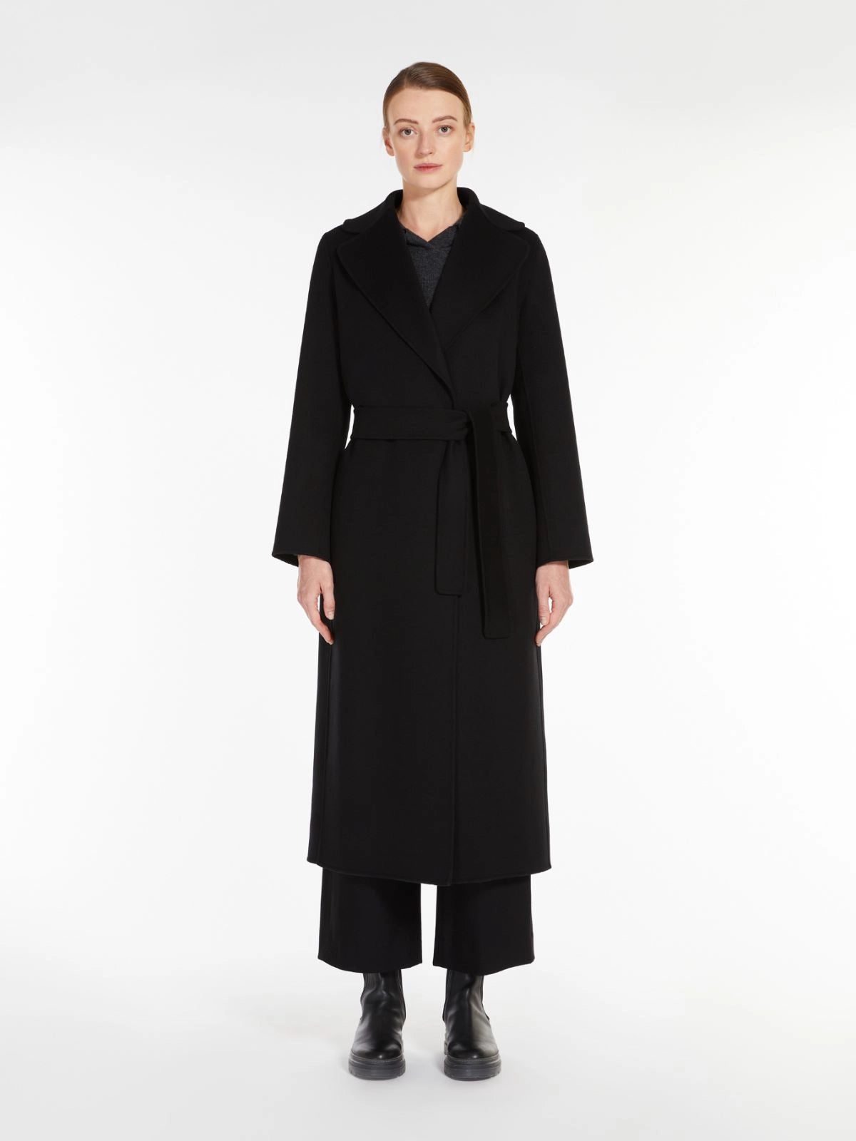 'S MAX MARA CAPPOTTO POLDO NERO