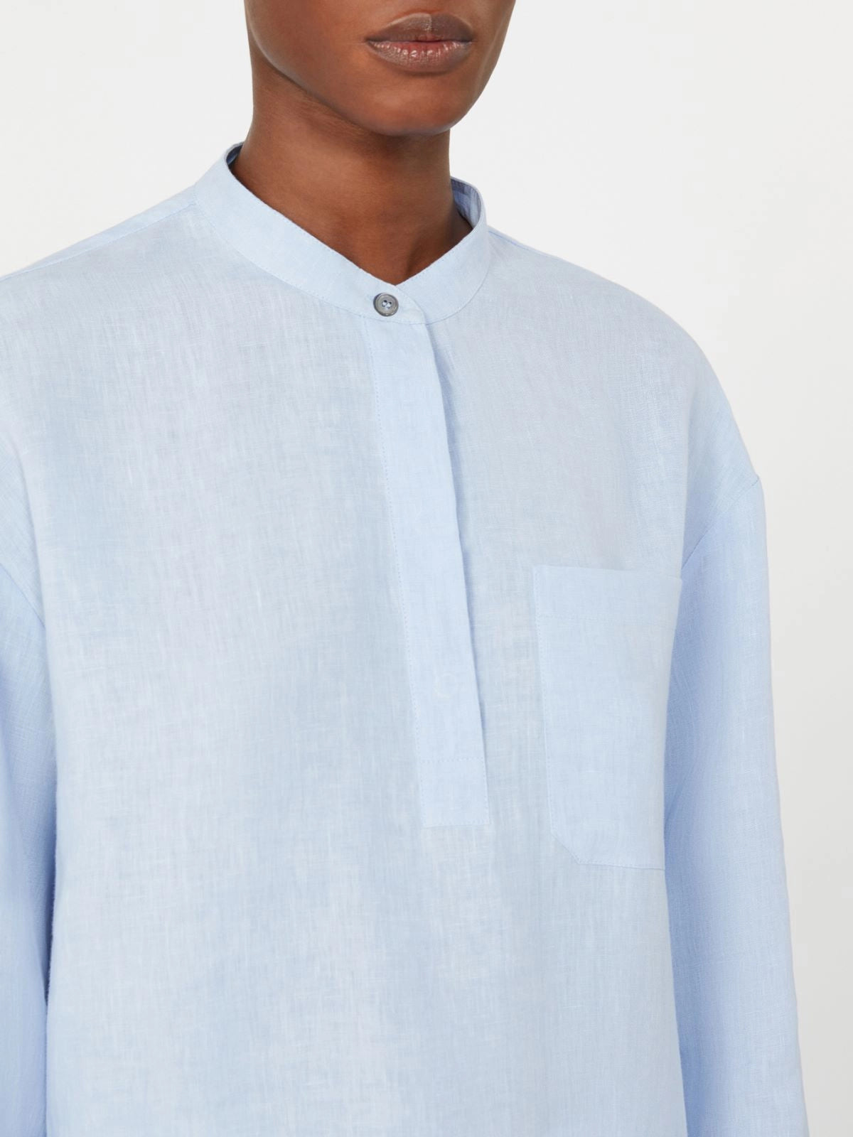 'S MAX MARA CAMICIA CANTICO AZZURRO