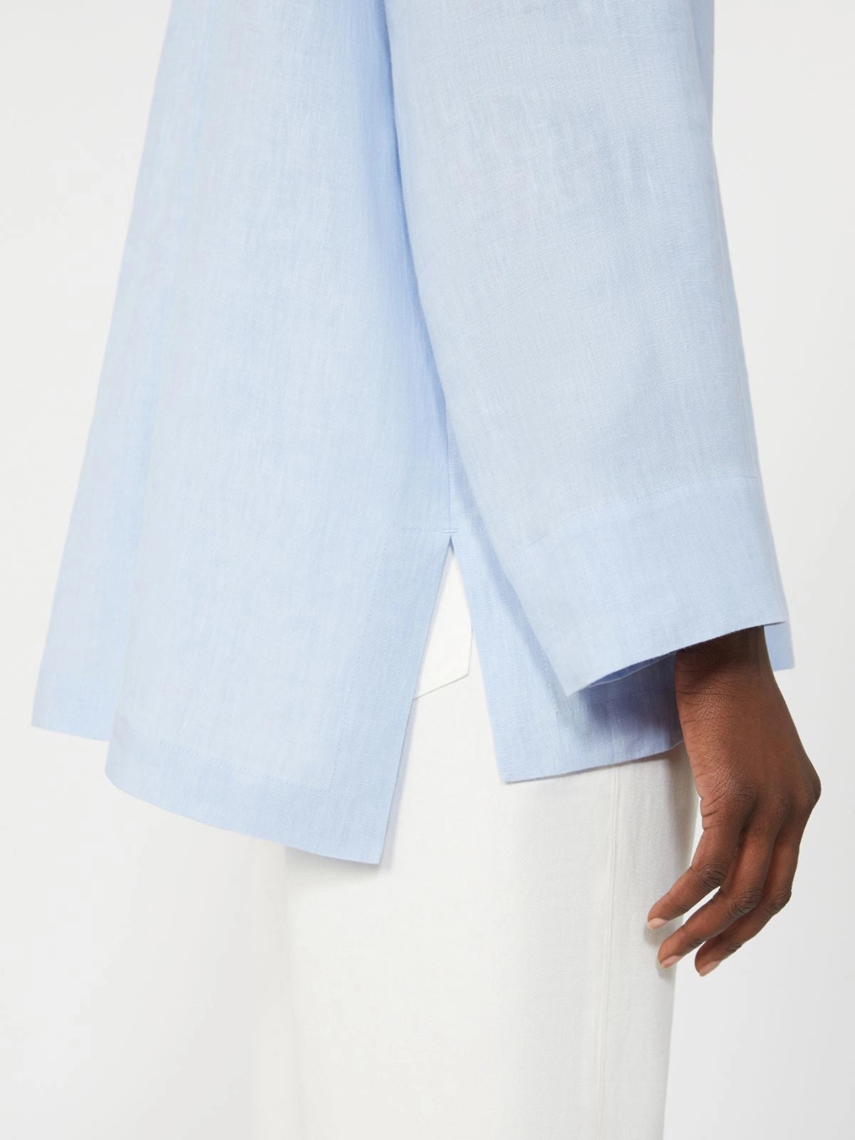 'S MAX MARA CAMICIA CANTICO AZZURRO
