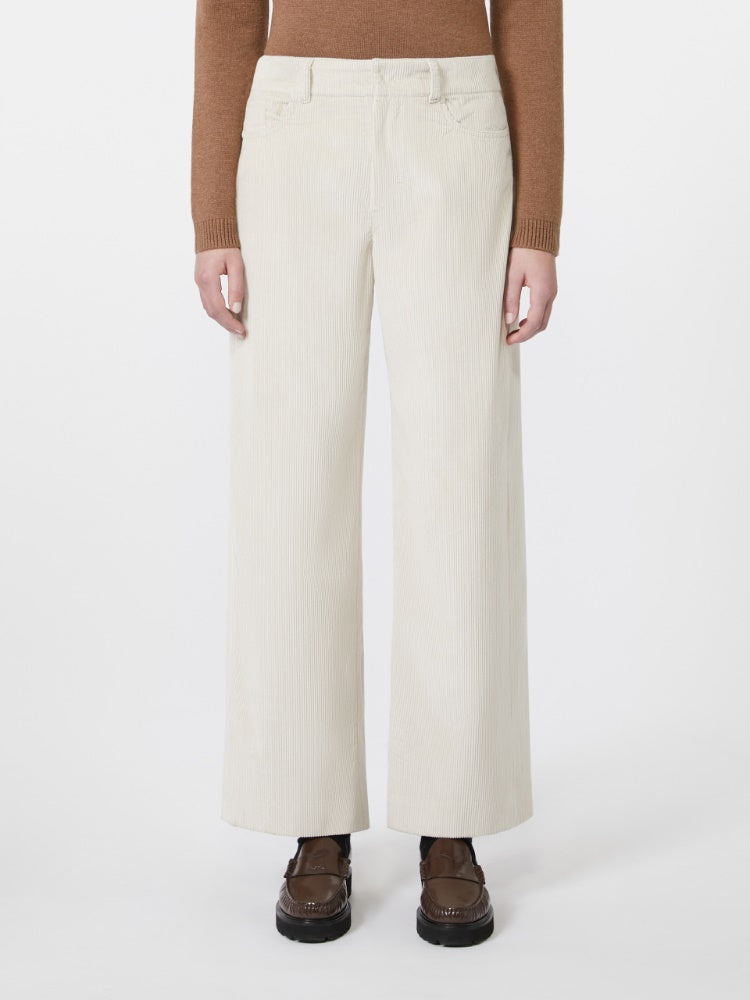 'S MAX MARA PANTALONE ENEIDE IVORY